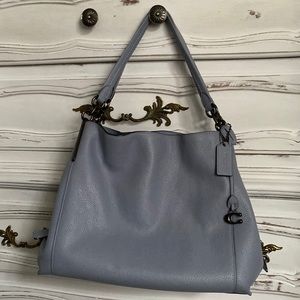 Coach Dalton Leather Lite Blue Handbag. Great Condition-